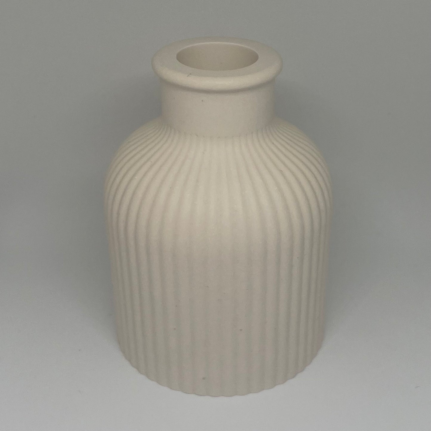 Ribbed vase